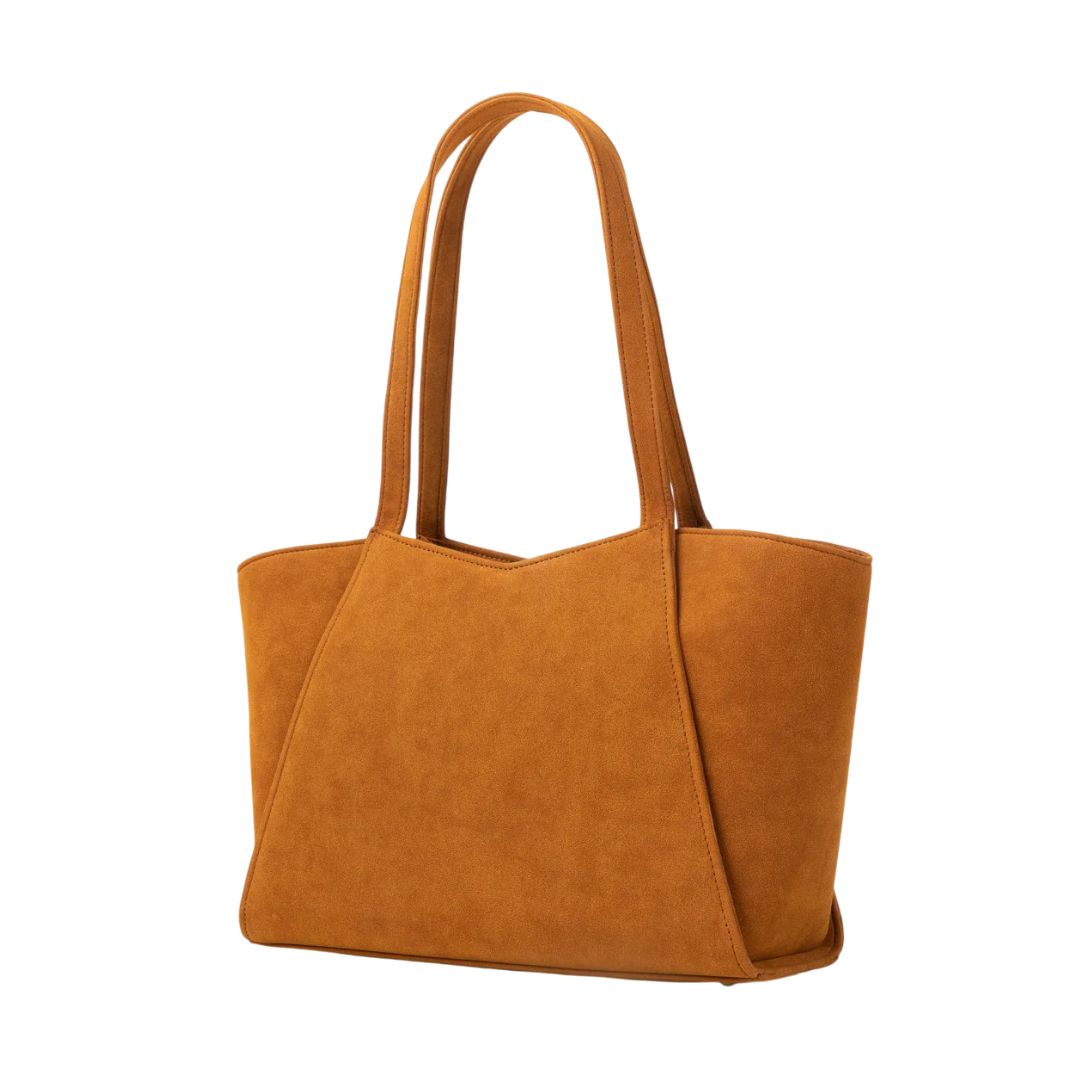 Aburi Classic Style Brown Tote Shoulder Bag for Women