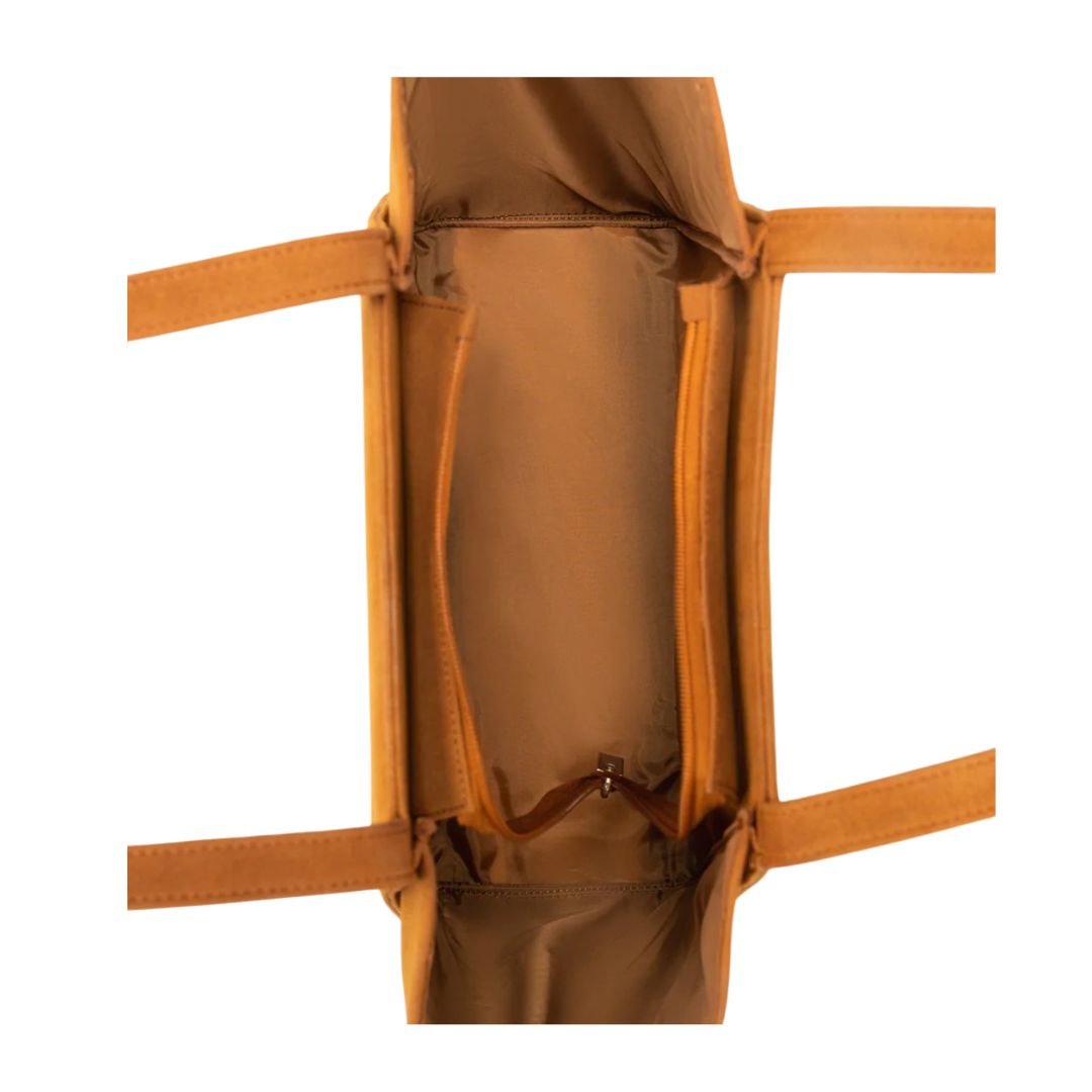 Aburi Classic Style Brown Tote Shoulder Bag for Women