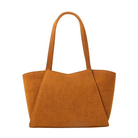 Aburi Classic Style Brown Tote Shoulder Bag for Women
